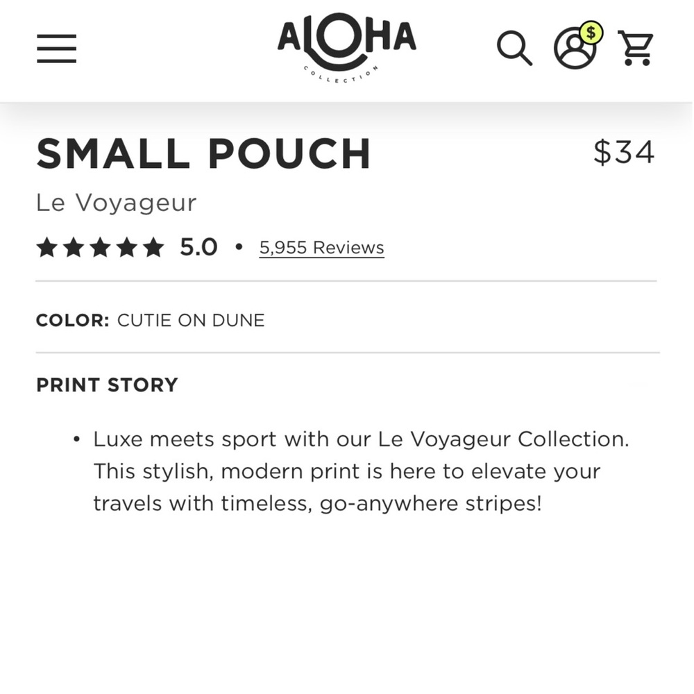 ALOHA Collection Small Pouch - Picture 7 of 10